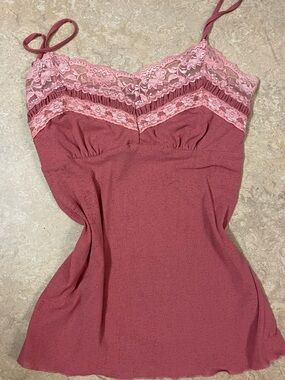 Maurices Rose Pink Tank Top with Adjustable Straps
